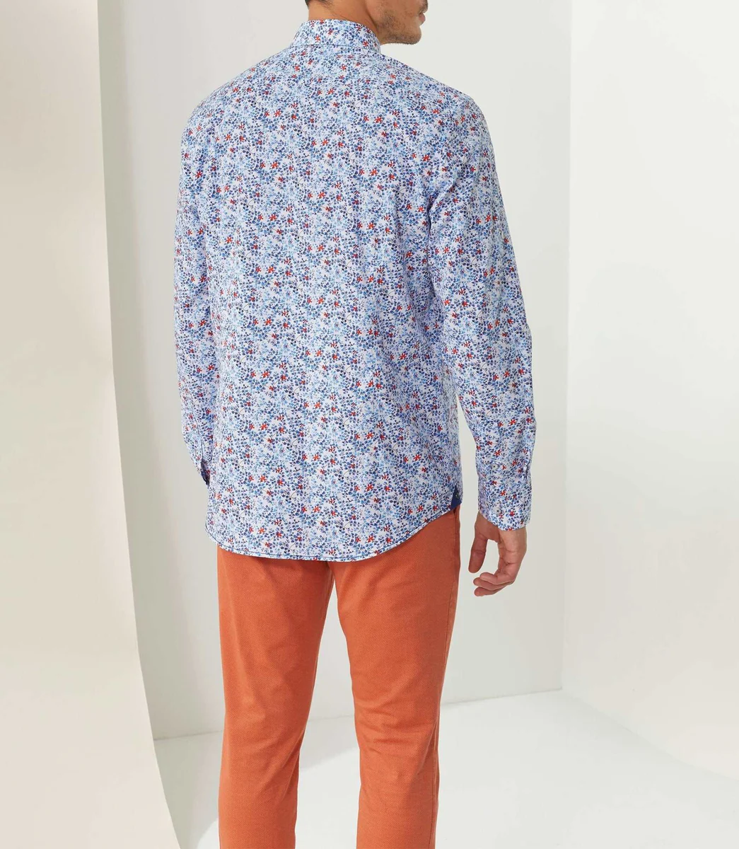 Chemise casual bleu 