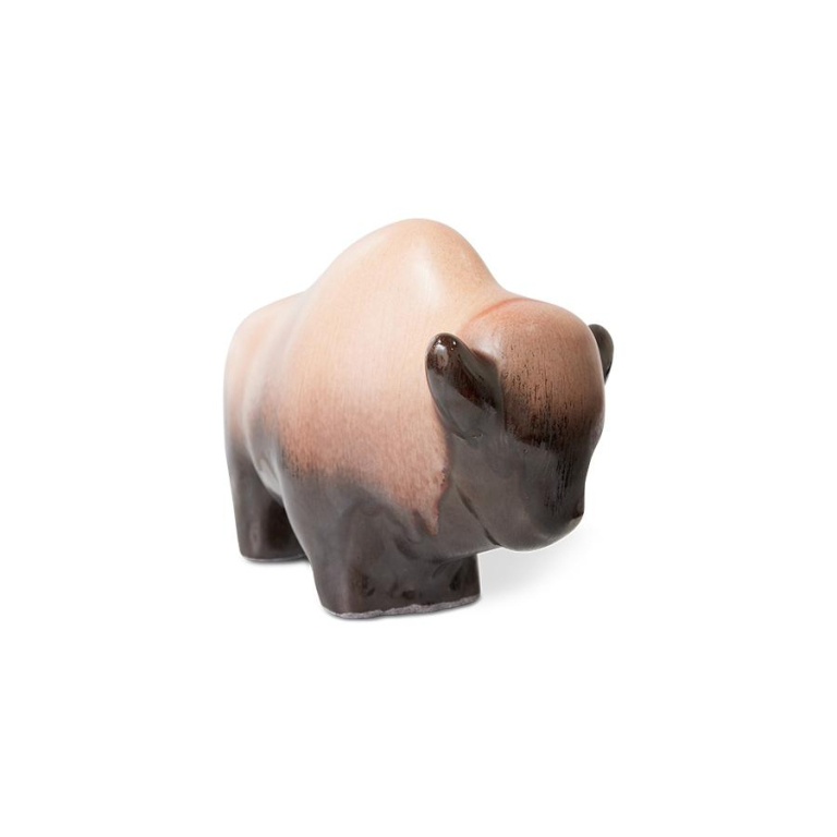 HKliving Ceramic Bull woondecoratie by Otto Keramik Bronze