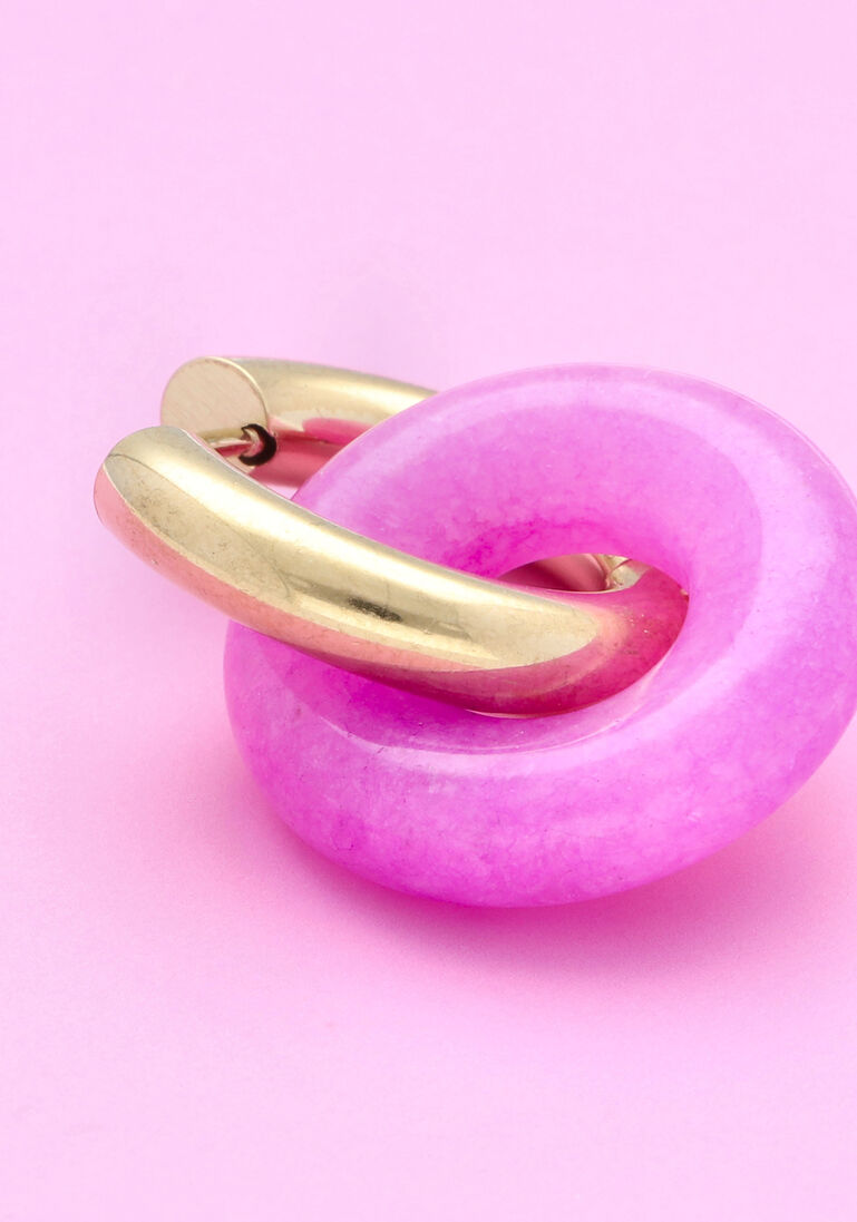 NOTRE-V roze notre-v oorbellen omss23-030