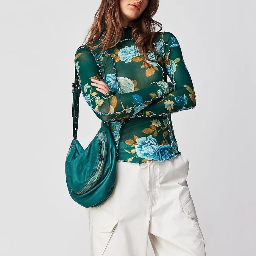 Genrovia - T-shirt met lange mouwen en bloemenprint