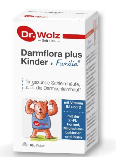 DR. WOLZ Darmflora Plus<br>68 g, Kinder + Familie