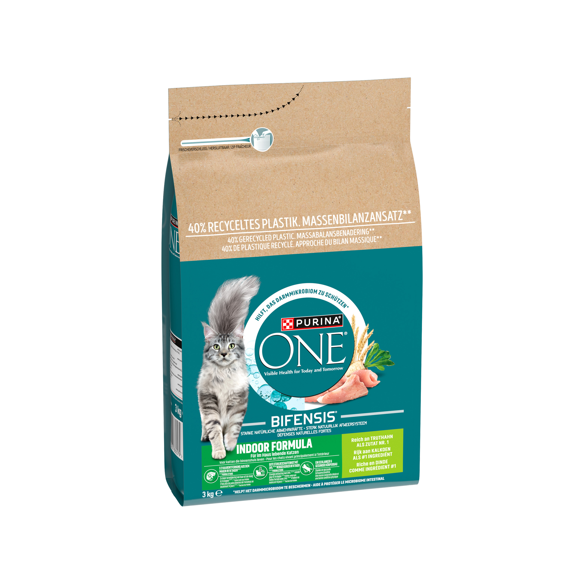 Purina ONE Cat Adult Indoor - Kalkoen