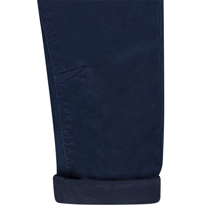Pantalon fitté en twill uni pour bébé garçon - Bleu marine