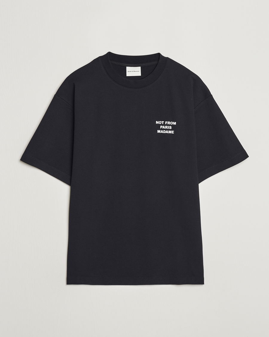 Drôle de Monsieur Slogan T-Shirt Black
