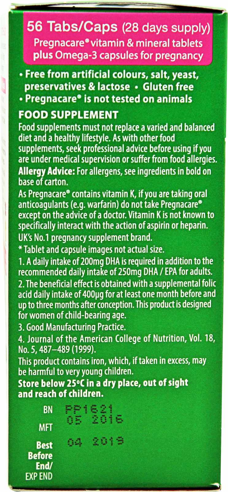 Vitabiotics Pregnacare Plus 56 comprimidos