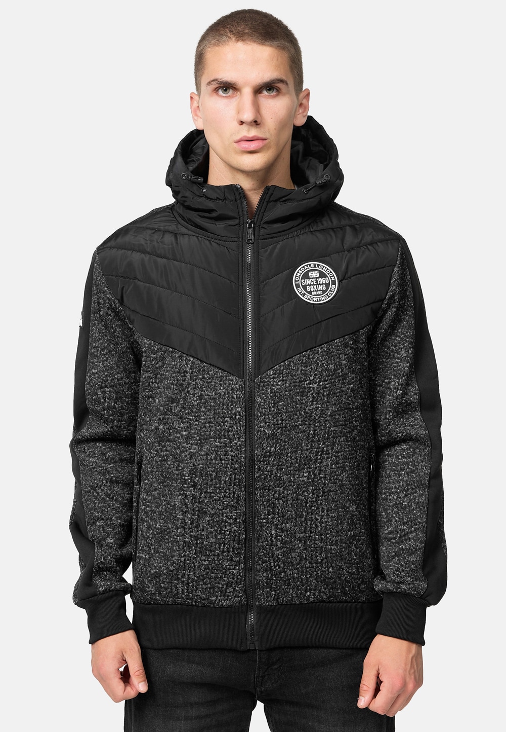 Lonsdale Herren Jacke mit Kapuze normale Passform BUNACAIMB