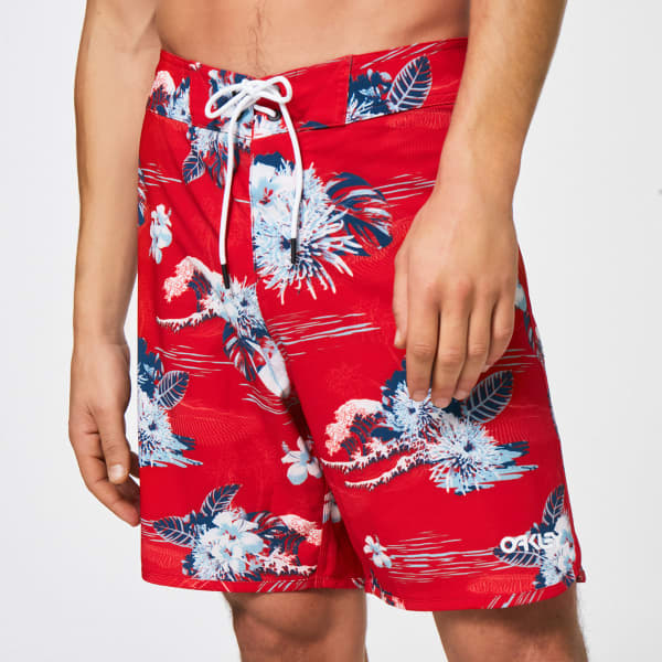 Boardshort OAKLEY TROPICAL BLOOM 18 BOARDSHORT REDLINE HAWAI