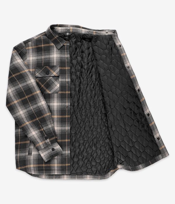 Volcom Ins Riding Flannel Snow Jacke (stone)