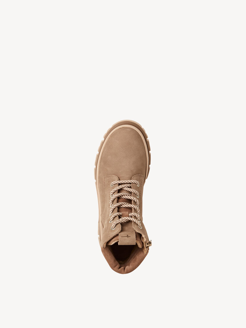 Leren Enkellaarsje - beige