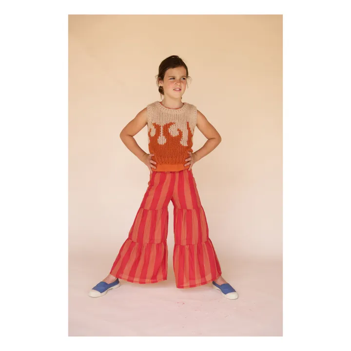Longlivethequeen Pull Sans Manches Flamme | Orange