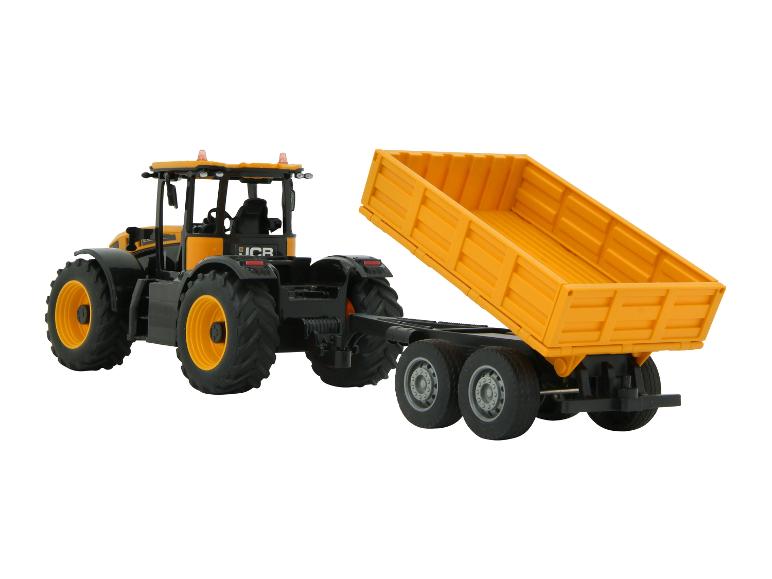 Tractor met kiepwagen