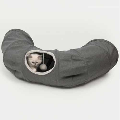 Túnel cinza Cati Vesper para gatos