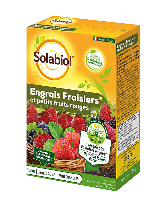 Engrais fraisiers Solabiol 1,5kg
