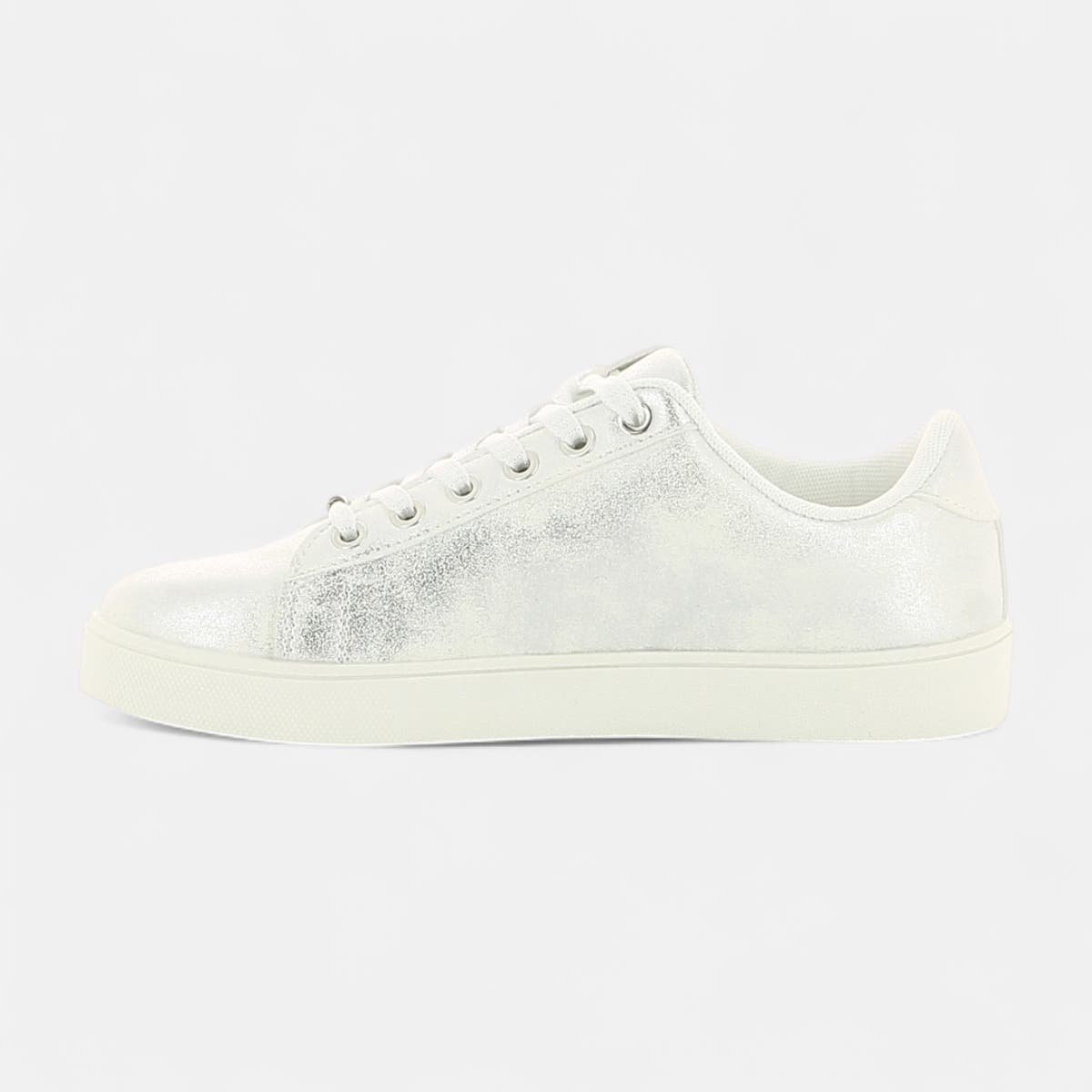 Baskets basses Femme argent