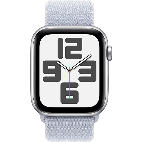 Apple Watch SE (2024) 44 mm Cell - Silver Aluminium Sport Loop