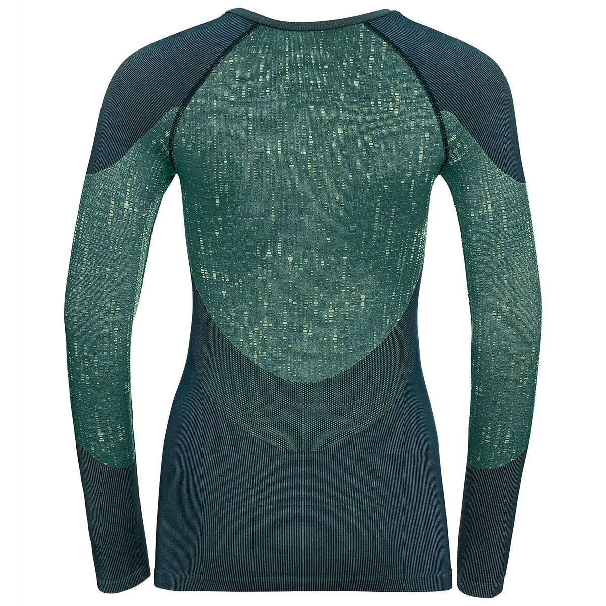 Odlo Blackcomb Crew Neck Ondershirt Lange Mouwen Groenblauw Dames