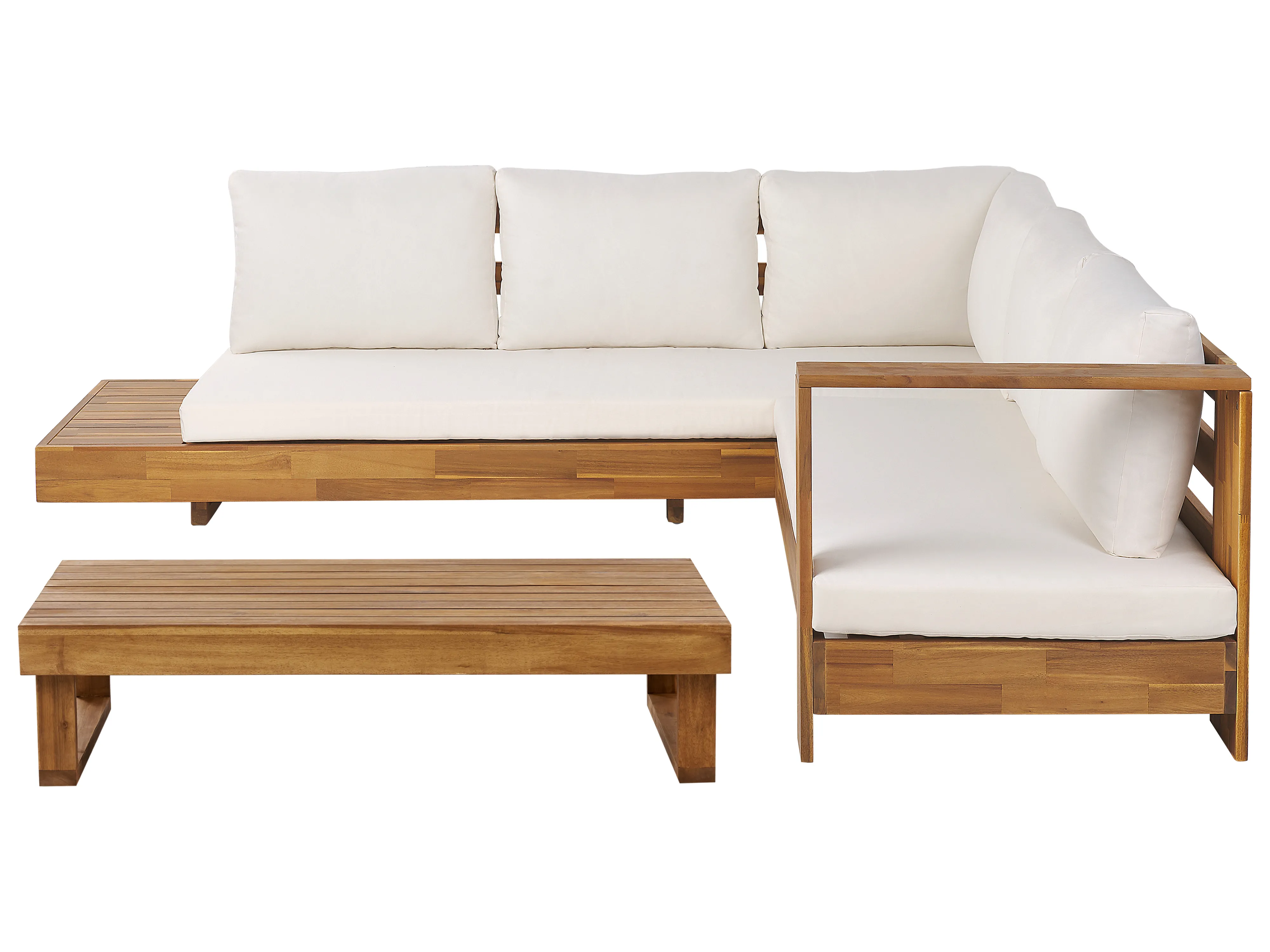 Tuin hoekloungeset met tafel 5-zits MARETTIMO linkszijdig Gecertificeerd acaciahout Bruin