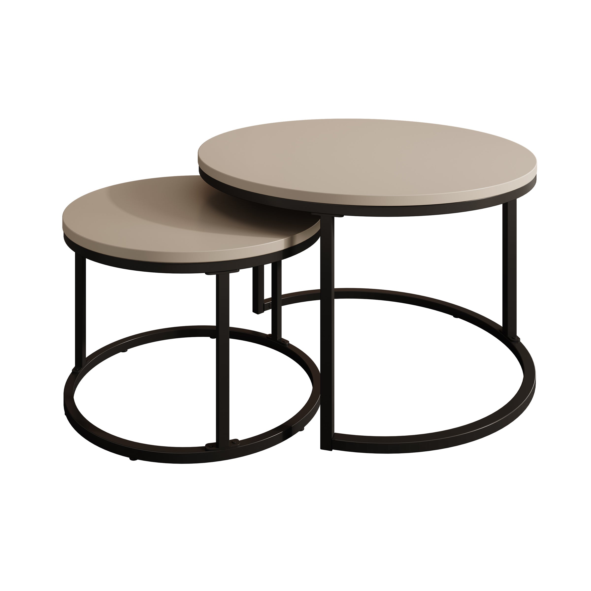 Ovalo - Salontafel set van 2 - Beige