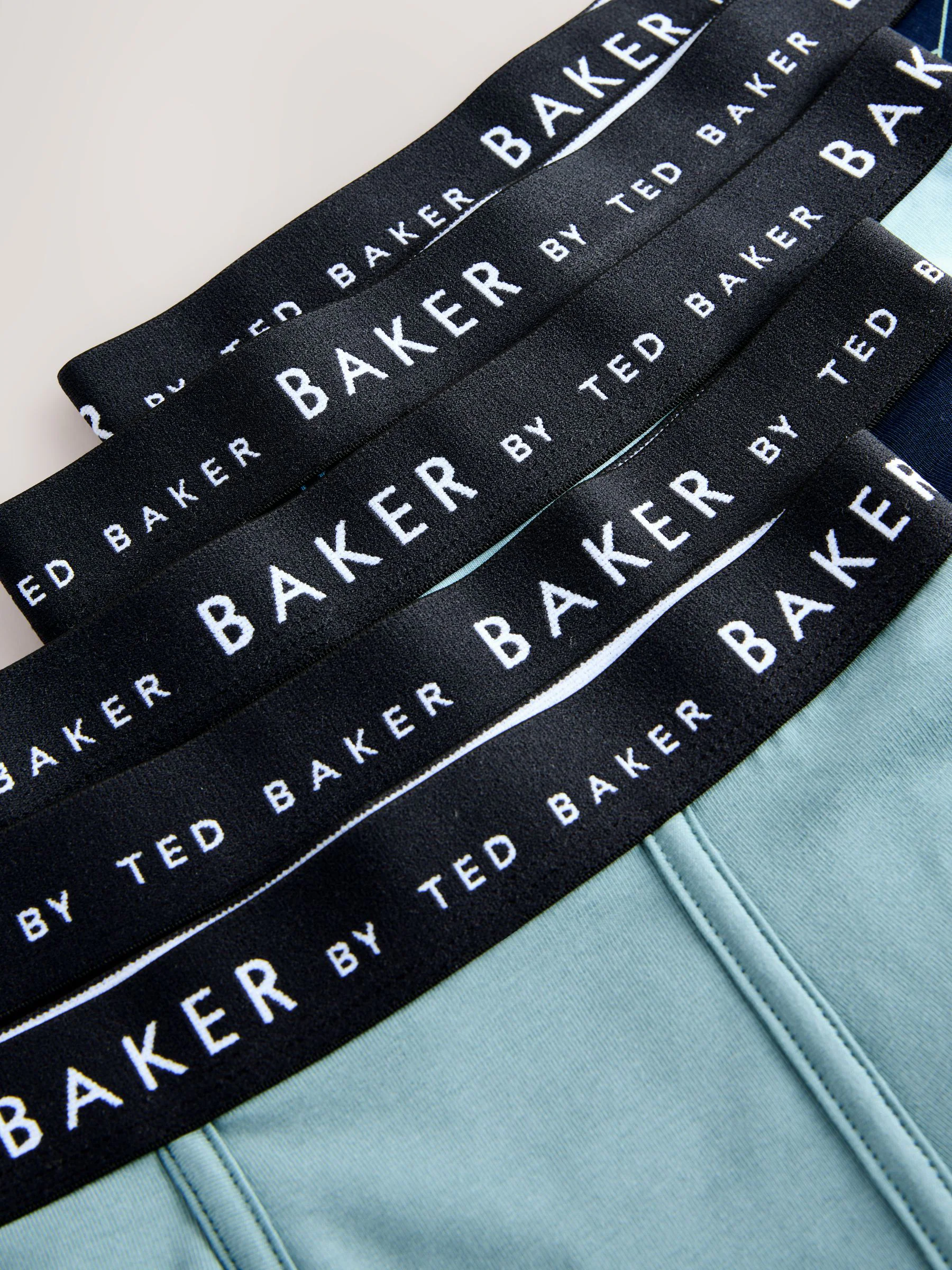 Blauw meerkleurig - Baker by Ted Baker jongens boxershorts verpakking van 5