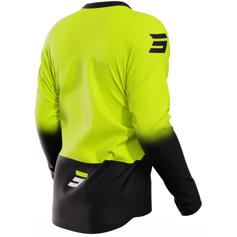 Shot - Maillot Devo Reflex Noir / Jaune fluo