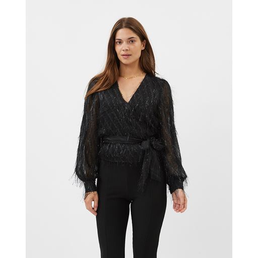 Moves Patti Langærmet Bluse, Sort, 34