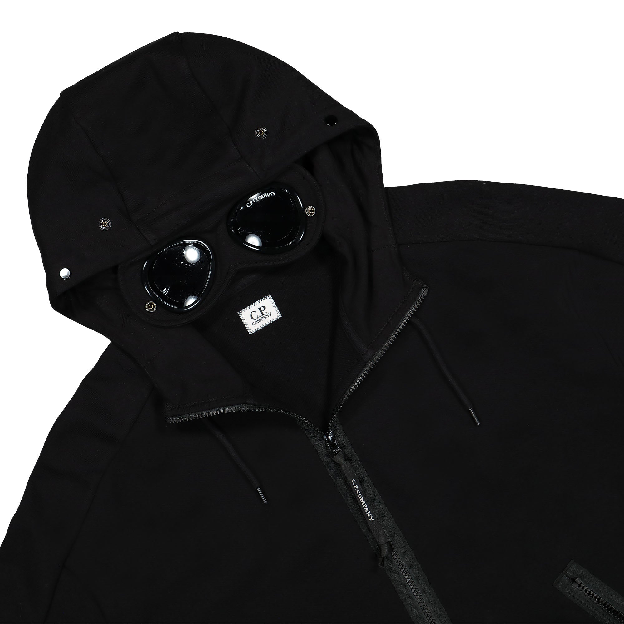 C.P. Company<br>Diagonal Raised Fleece Goggle Zipped Hoodie
