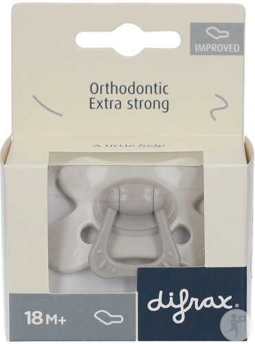 Difrax Sucette Silicone Dental Extra Forte 18+ Mois 1 Pièce (342)