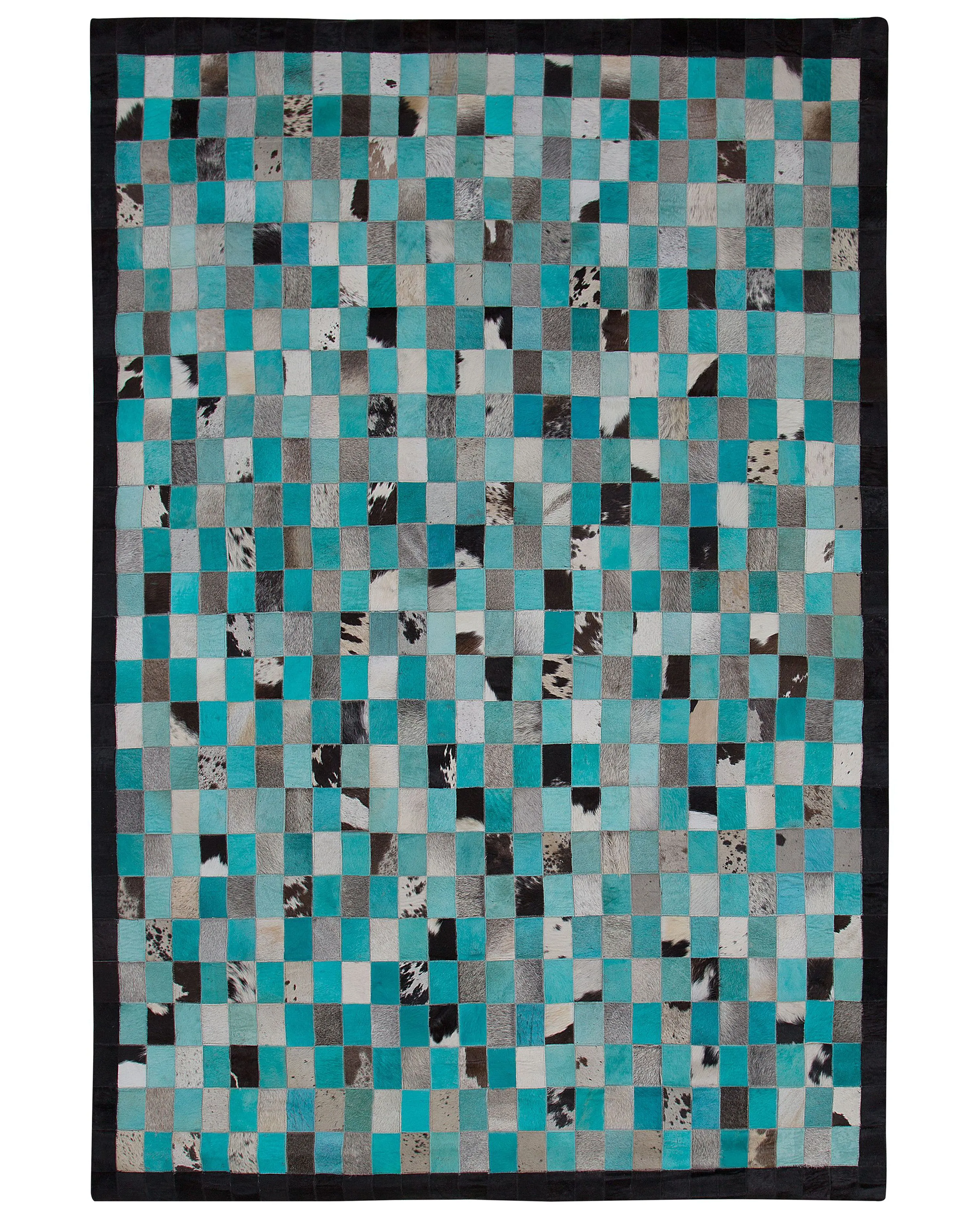 Vloerkleed NIKFER Turquoise 160 x 230 cm Leer