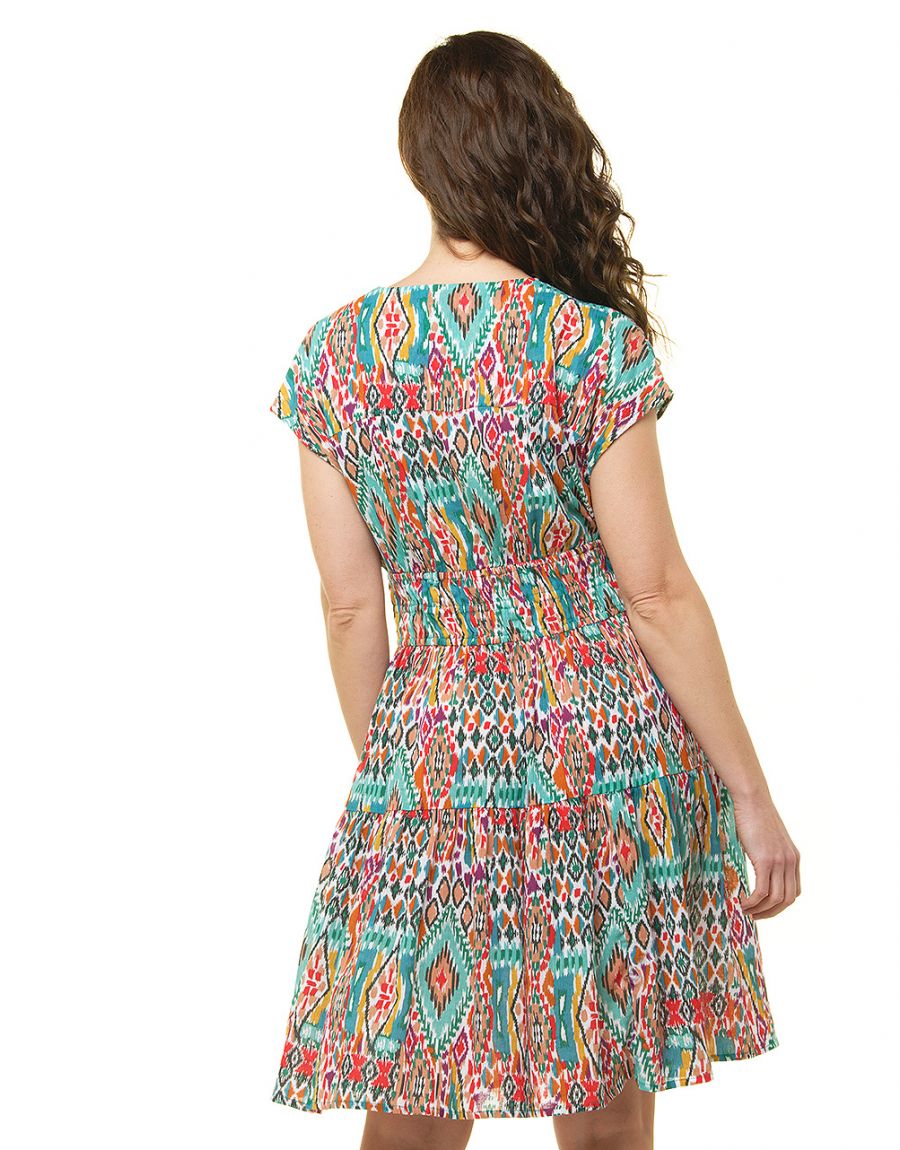 Robe verte 100% coton