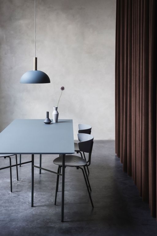 Ferm Living Herman stoel zwart, zwart onderstel