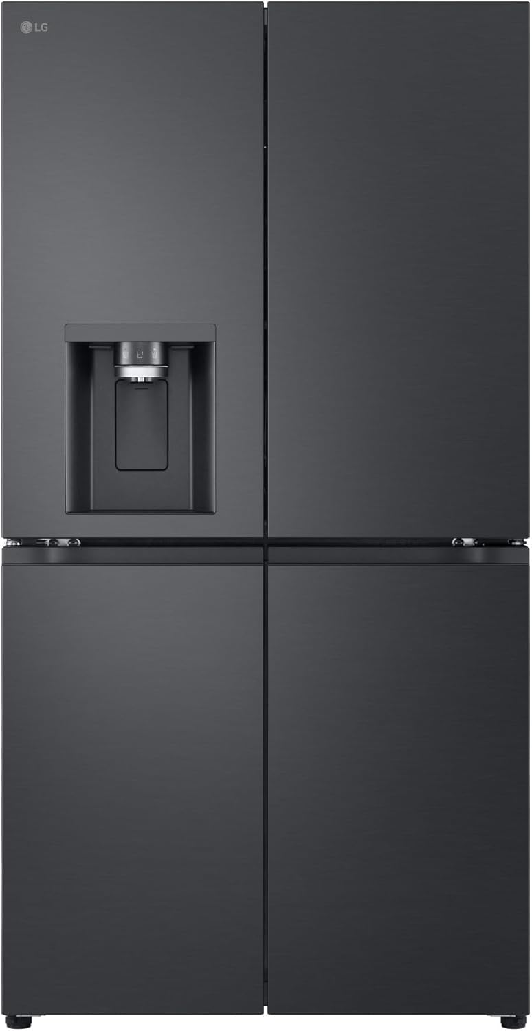 LG GML960EVBE, Multi Door, Klasse E, 641 L, Total No Frost, Festwasseranschluss, Eis-, Crushed Ice- und Wasserspender, Essence Black Steel