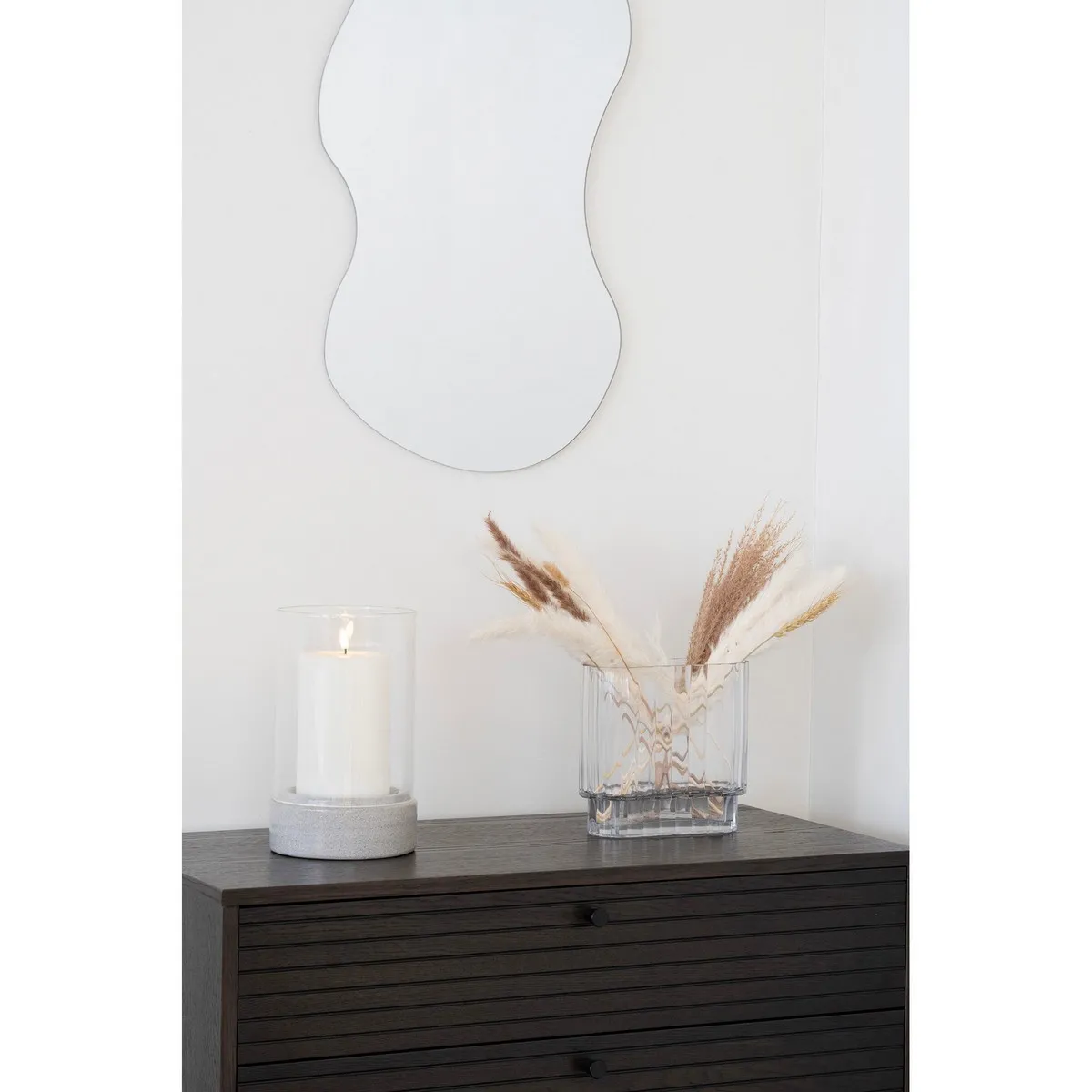Bougeoir Epikasa Hurricane - Gris Verre