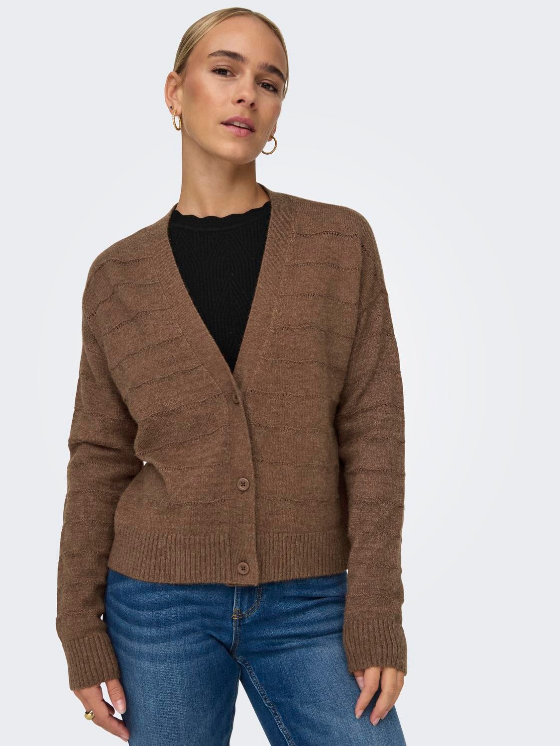 ONLKATIA Strickjacke Friar Brown