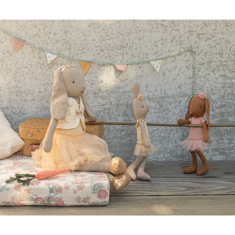 Køb Maileg Bunny Size 1, Chocolate Brown - Ballet Dragt Og Nederdel Rose