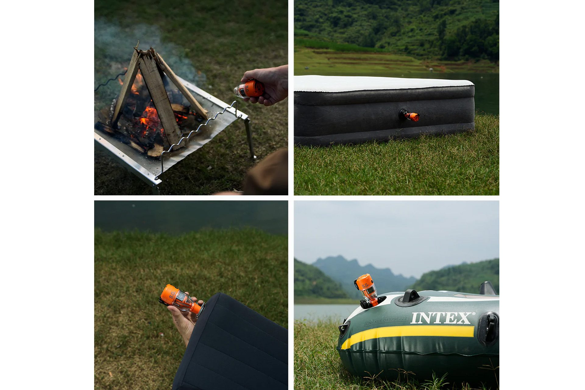 Flextail Max Pump 3 elektrische luchtbedpomp - Orange