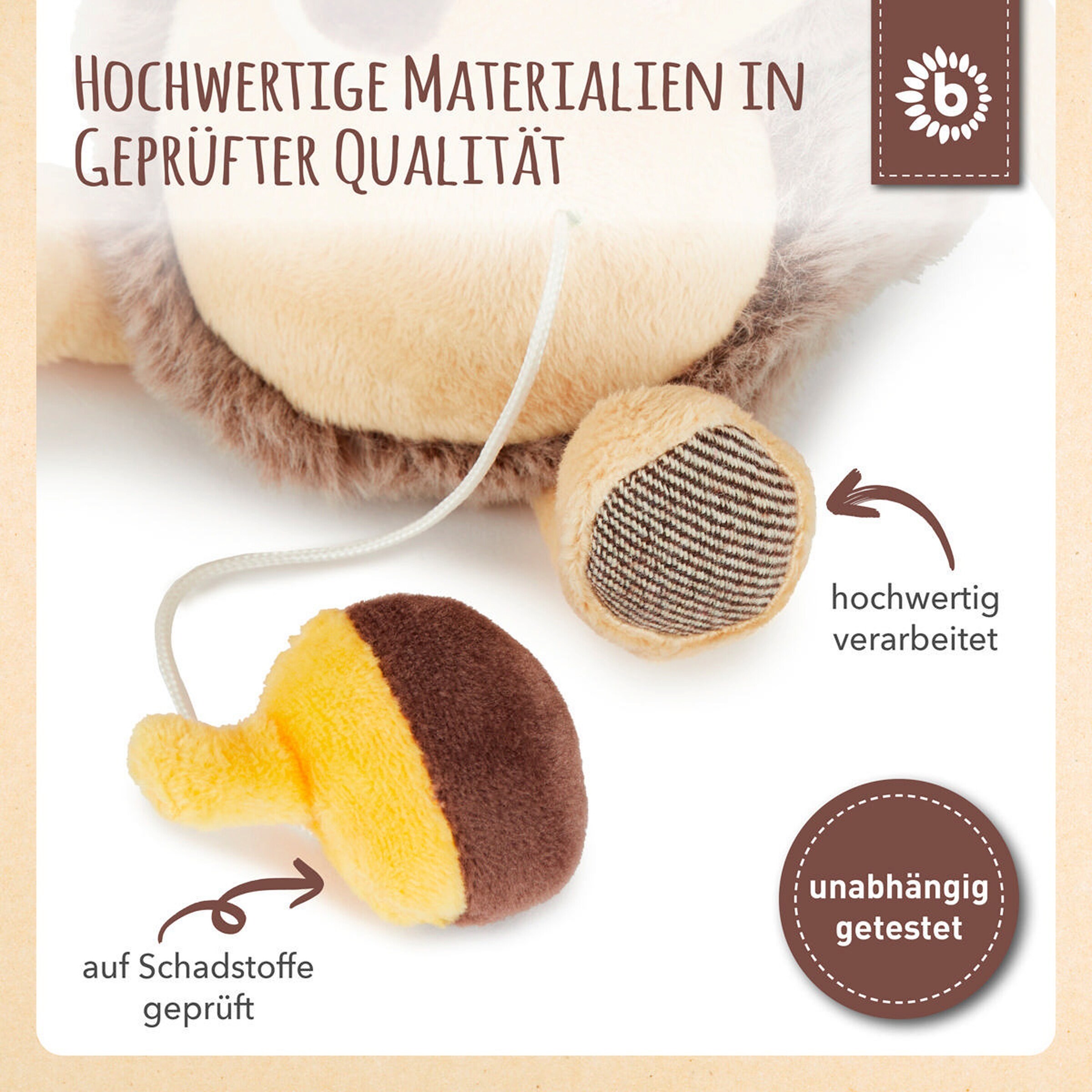 Bieco Musikspieluhr Igel - ab Geburt Braun
