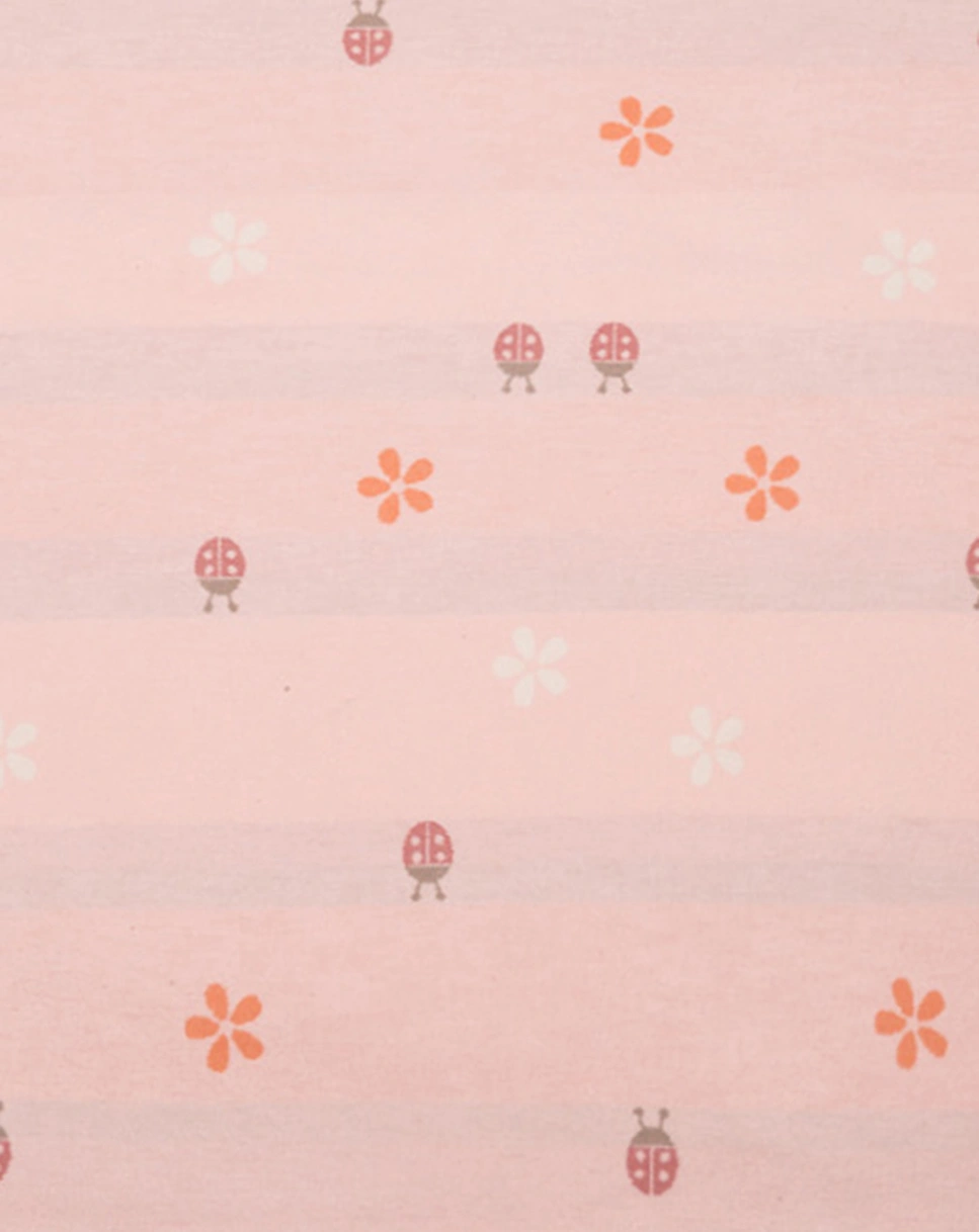 Babydecke LENA - KÄFER (75x100) in rosa