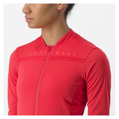 Maillot Manches Longues Femme Castelli Anima 4 Rouge
