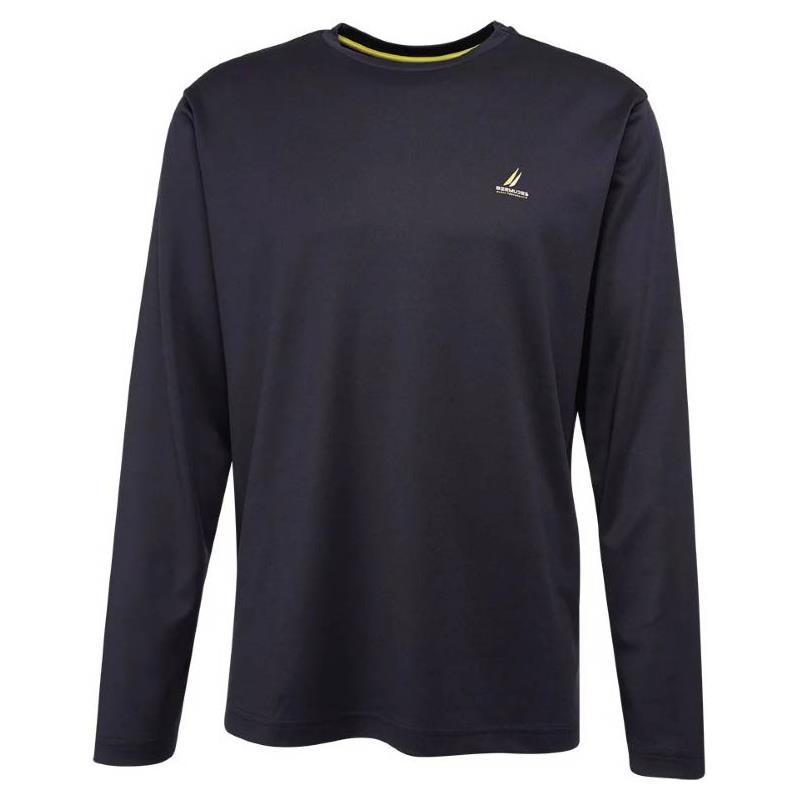 Tee Shirt Manches Longues Homme Bermudes Vallon - Navy