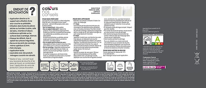 Enduit de rénovation Rénove et lisse Béton 9Kg