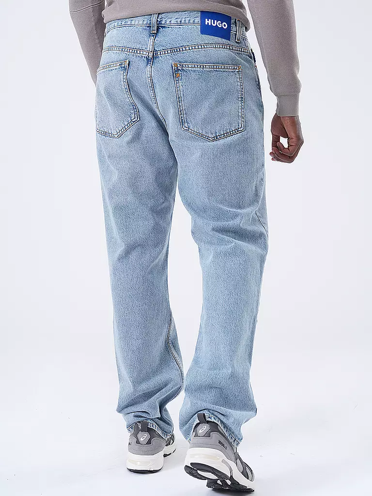 HUGO Jeans Baggy Fit NATE  hellblau