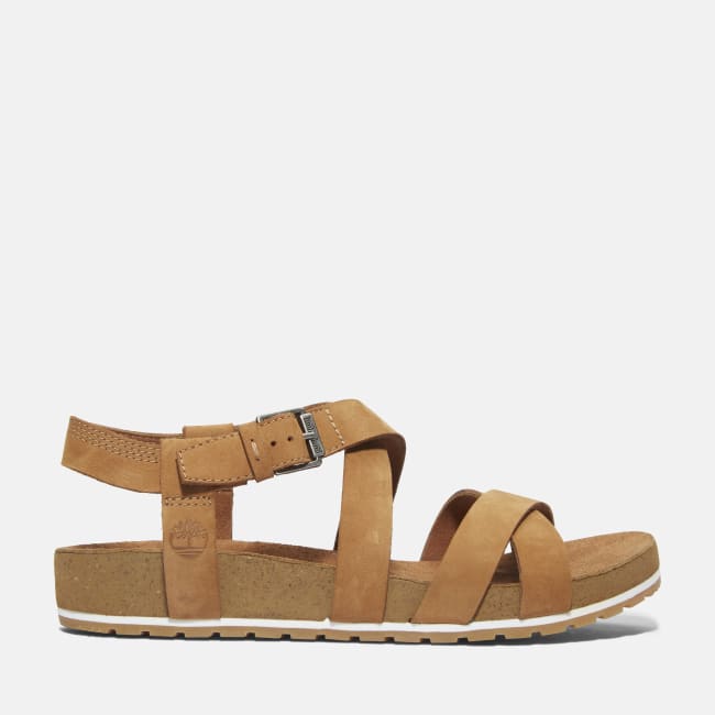 Sandalo a Listini Incrociati Malibu Waves da                Donna in marrone chiaro