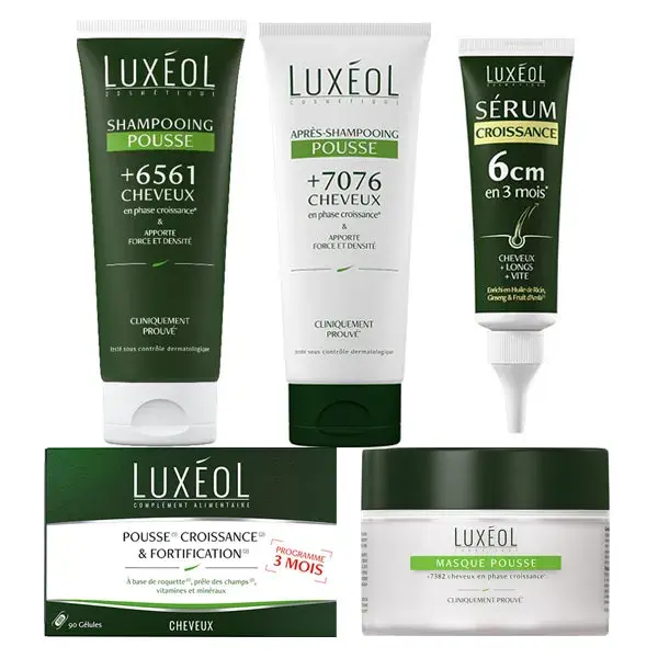 Rotina de crescimento capilar Luxéol