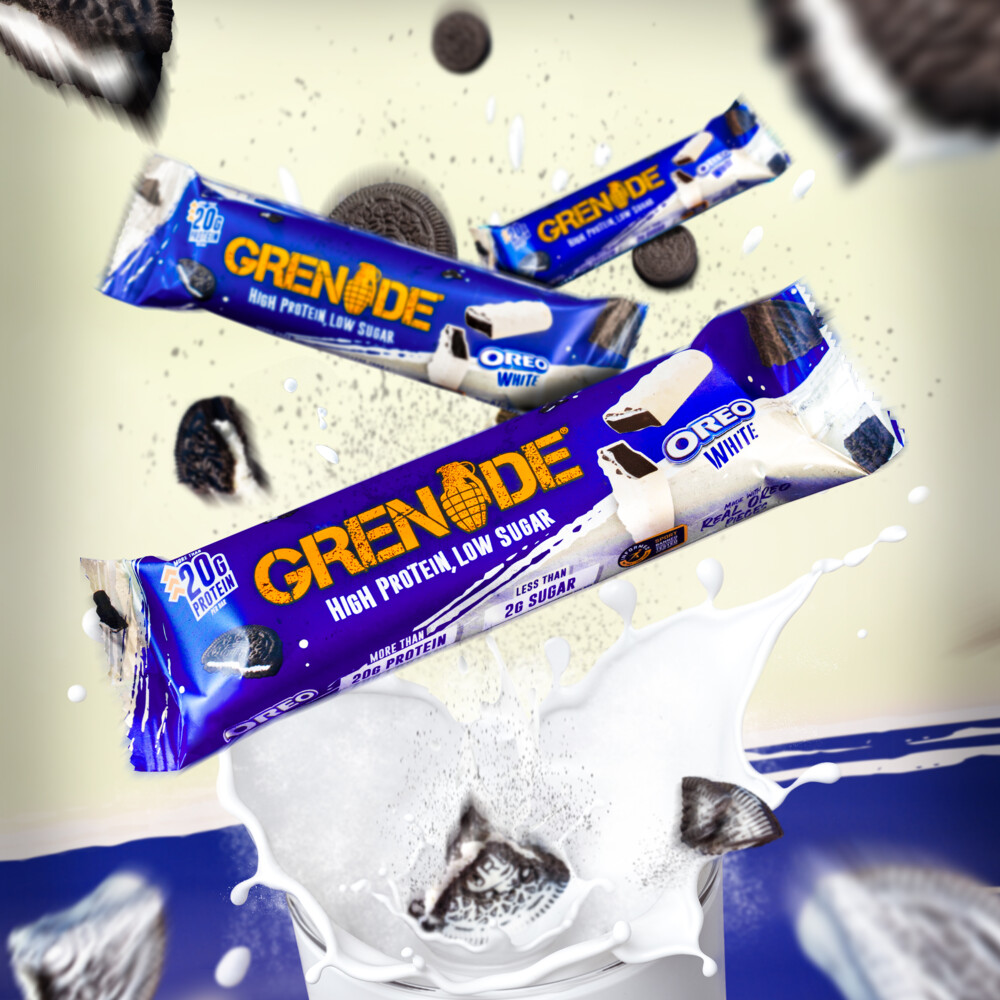 Grenade Protein Bars Oreo White12 x 60 gr