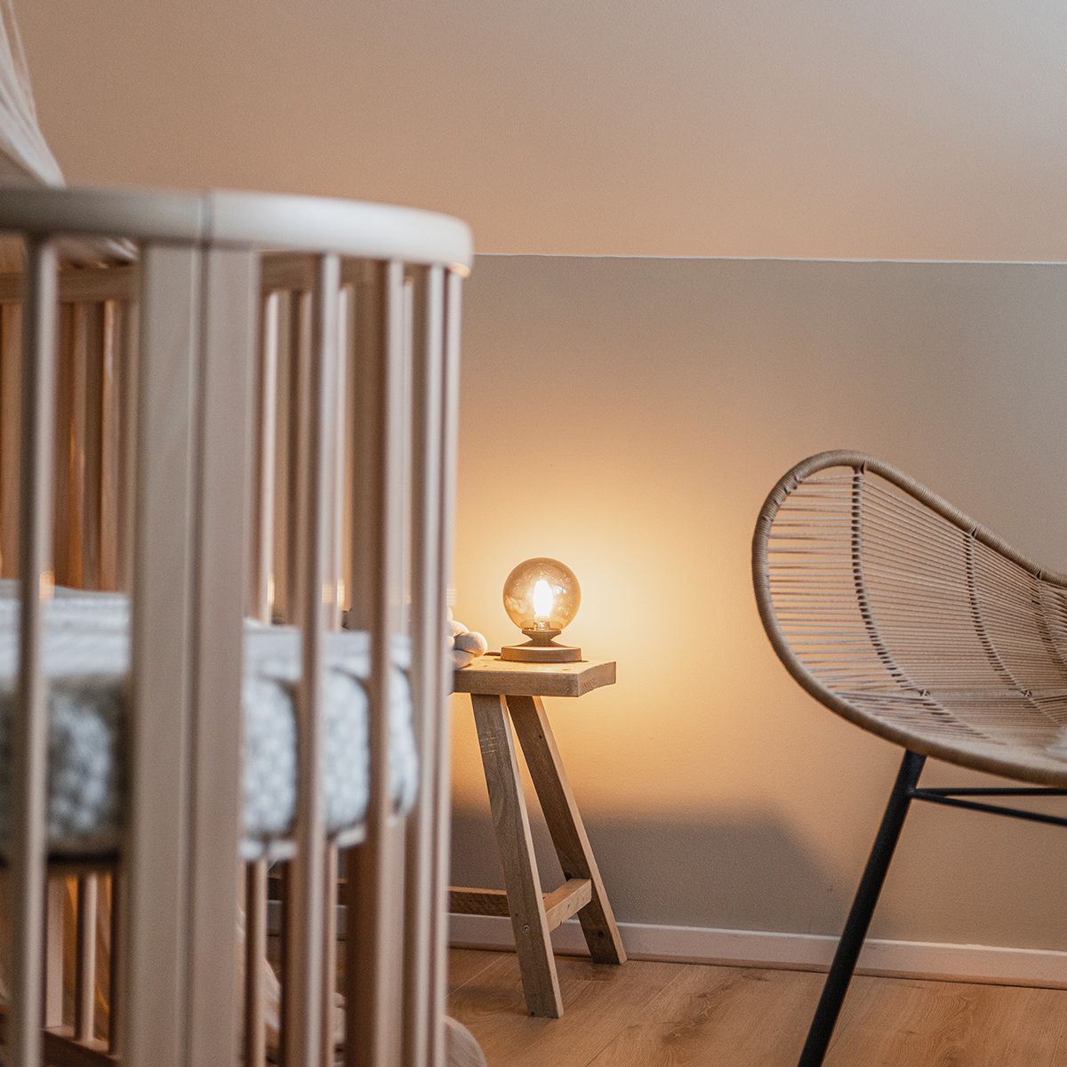 Moderne tafellamp zwart met smoke glas - Athens