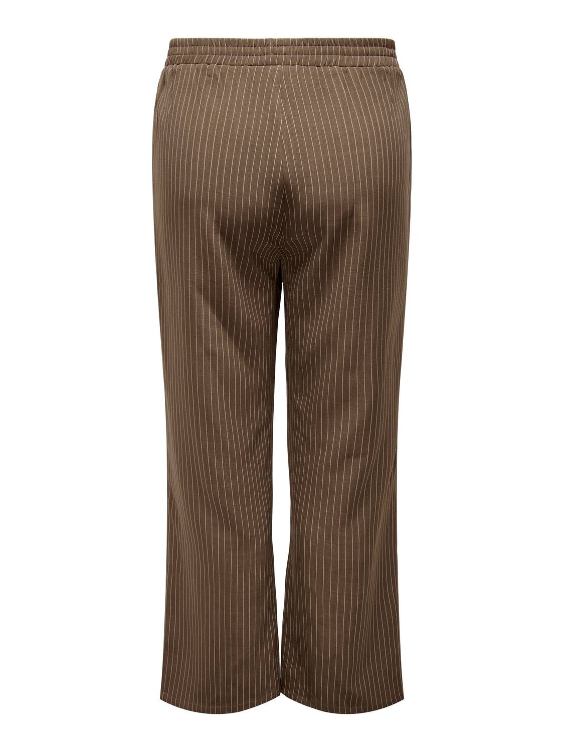 CARPINNY Hohe Taille Normal geschnitten Hose Black Coffee