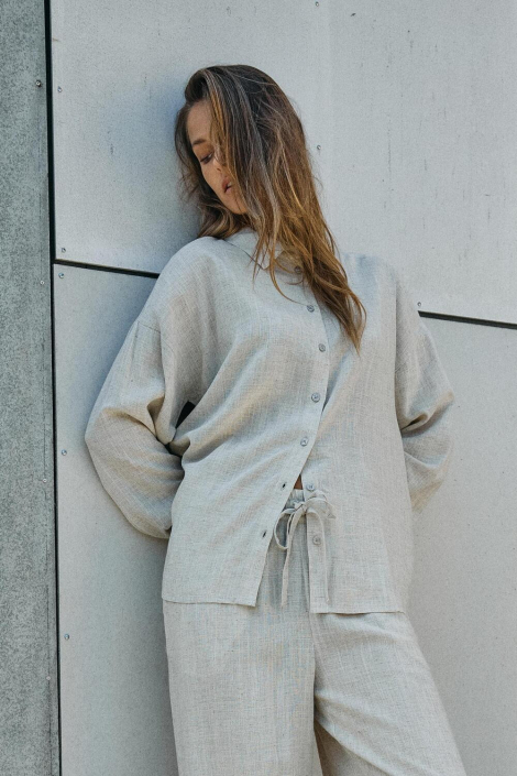 Noisy may beige dames blouse