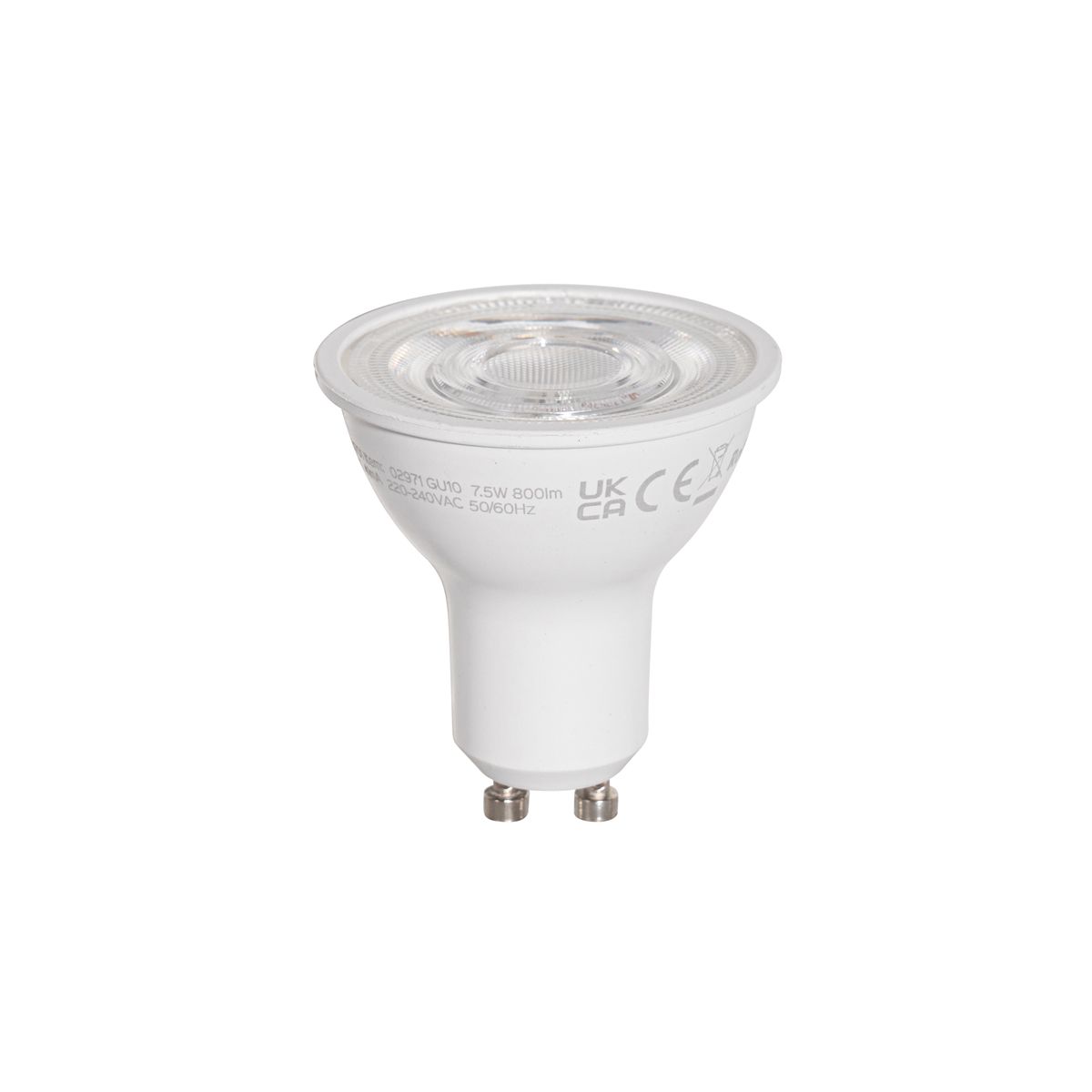 GU10 50mm LED lamp helder 7.5W 800 lm 3000K