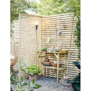 Trellisscherm grenen hout 180 x 90 cm