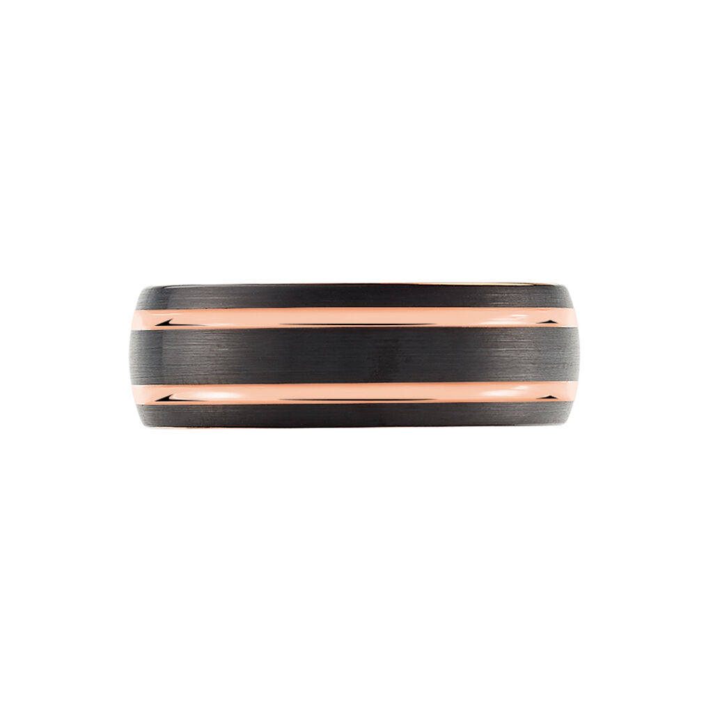Bague Acier Rose